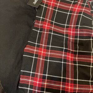 Red and Black Plaid pants